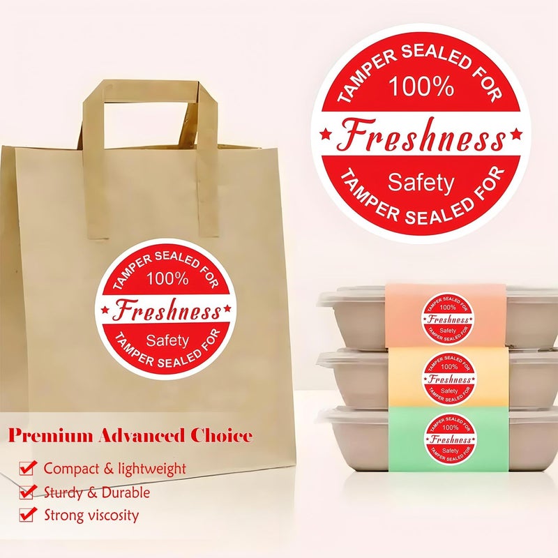 Well Tile Food Delivery Tamper Evident Stickers Safe Secure Tamper Sealed for Freshness Labels - 2 Inch Tamper-Proof Stickers for Safe Food Delivery 500 Pcs - Image 5